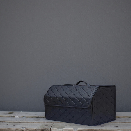 Folding large organizer for car trunk quilted trunk bag tote for shopping and tools