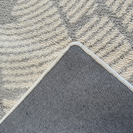 Dywan 160x230 do salonu pętelkowy duży japandi nowoczesny ciężki gruby POLO - Star (Szary)