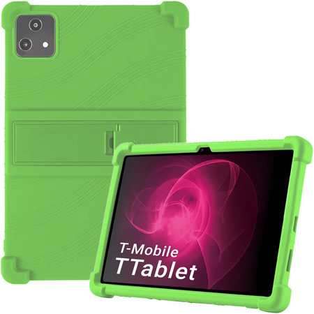 Etui Pancerne Armor Case z podstawką do T-Mobile T Tablet 5G 10.36, zielone