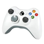 Bezprzewodowy Gamepad pad kontroler na baterie 2xAA do konsoli Xbox 360, biały