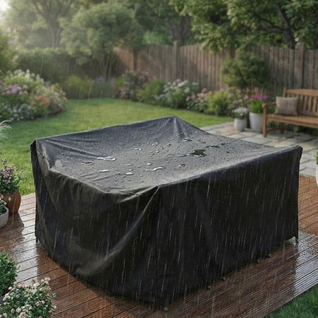 Pokrowiec na meble ogrodowe stół krzesła wodoodporny mocny 300x200x80cm XXL