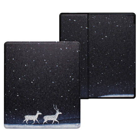 Smart Case Graphic Case for Kindle Oasis 2019 (Snow Deer)