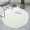 Shaggy Strado 80x80 WhiteLime (White Lime) round carpet