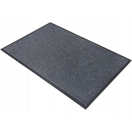 Wycieraczka pod drzwi do butów wejściowa mata gumowa 60x90 gruba, ciemnoszary