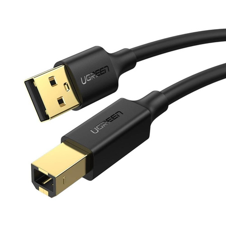 UGREEN US135 USB 2.0 A-B printer cable, gold plated 1m (black)