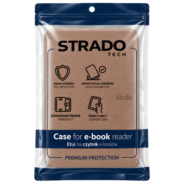 Etui Slim Case do Kindle Paperwhite 4 2018, brązowe- ochronne, dostęp do portów i przycisków