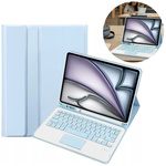 Etui z klawiaturą do iPad Air 11 M3 2025 / Air 11 M2 2024 Gen 7, niebieskie - ochronne z podstawką