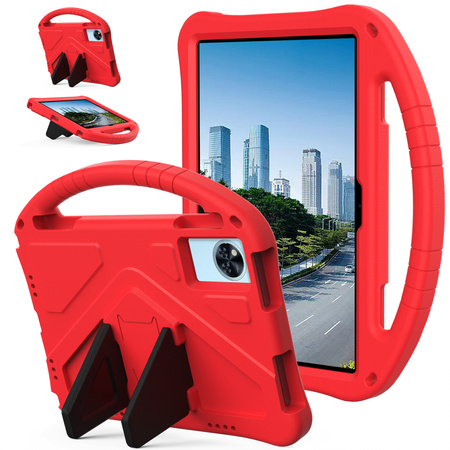 Puzdro FunColor na Lenovo Idea Tab 11, červené - ochranné so stojanom