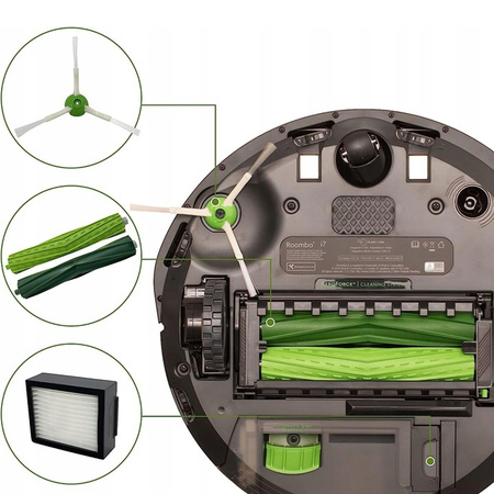 Zestaw XL Szczotki filtry akcesoria iRobot Roomba I7 I3 I5 I6 I8 E5 E6 E7