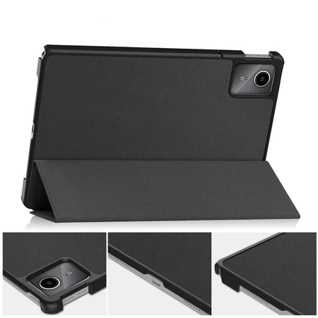 Puzdro Smart na Lenovo Tab M11 10.95 / Tab M11, čierne - ochranné so stojanom, prístup k portom a tlačidlám