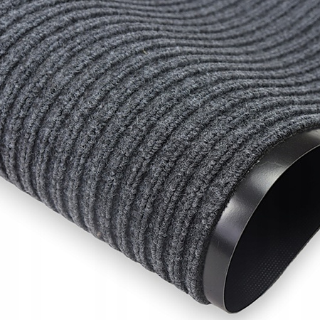 Wycieraczka pod drzwi do butów wejściowa mata gumowa 60x90 gruba XL, ciemnoszara