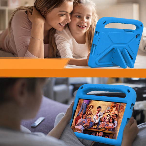 Etui ochronne z uchwytem do Lenovo Tab One 8.7 2025 TB305FU TB305XU, niebieskie, z podstawką