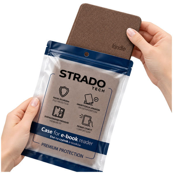 Puzdro Slim Case na Amazon Kindle Paperwhite 4, hnedé - ochranné so stojanom, prístup k portom a tlačidlám
