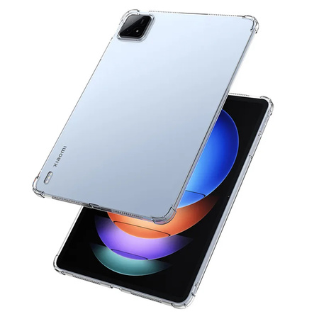 Puzdro Silikónové na Xiaomi Pad 7 / Pad 7 Pro 11.2 / Xiaomi Pad 7 Pro, priehľadné - ochranné so stojanom