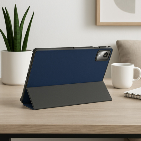 Puzdro Smart s klapkou na Lenovo Tab K11 Plus 11.45 / Lenovo K11 Plus, tmavomodré - ochranné so stojanom