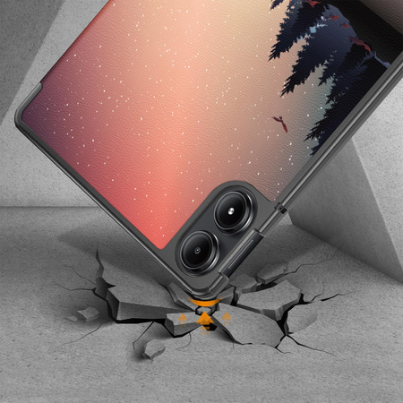 Puzdro grafické na Xiaomi Redmi Pad Pro 12.1 2024 / Poco Pad 12.1 s klapkou - ochranné so stojanom