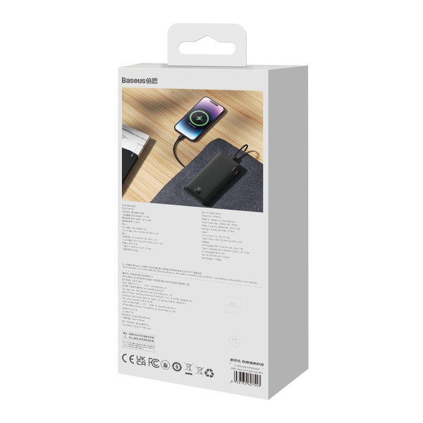 Powerbank do telefonu i tabletu Baseus Airpow 20W 10000mAh z kablem USB-C 30 cm