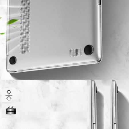 HardShell Case for Apple MacBook Air M3 13.6 (Clear)