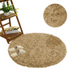 Shaggy Strado 160x160 round carpet CappuccinoCamel (Light brown)