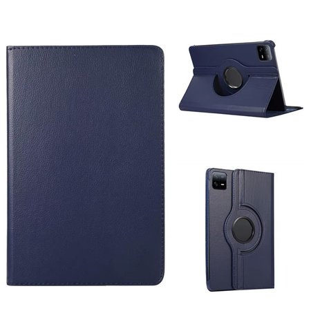 Etui Obrotowe do Xiaomi Pad 7 / Pad 7 Pro 11.2 zamykane / Xiaomi Pad 7 Pro, granatowe - ochronne z podstawką