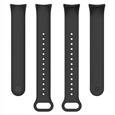 Pasek silikonowy do Xiaomi Mi Band 8, czarny - wymienny, wygodny na co dzień