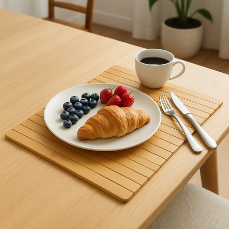 PODŁOKIETNIK na sofę kanapę podkładka nakładka elastyczna taca bambusowa, brązowy