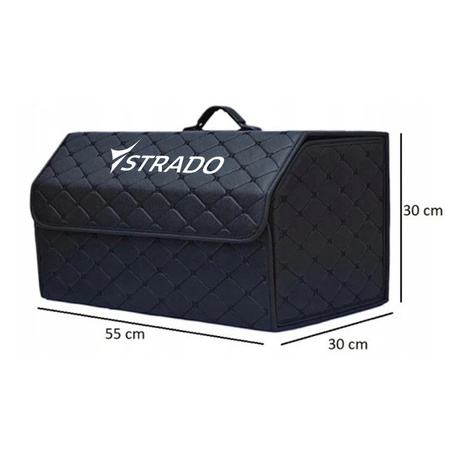 Folding large organizer for car trunk quilted trunk bag tote for shopping and tools