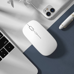 Myš Bezdrôtová myš počítačová Bluetooth 2.4G Senzor Optický, žltá