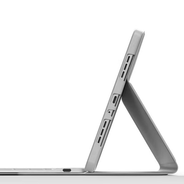 Etui z klawiaturą 360 do iPad 10.9 2022 Gen. 10 / 11 2025 A16 Gen. 11 ochronne szare