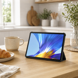 Etui z klapką do Huawei MediaPad M5 Lite 10 ochronne z podstawką - czarne