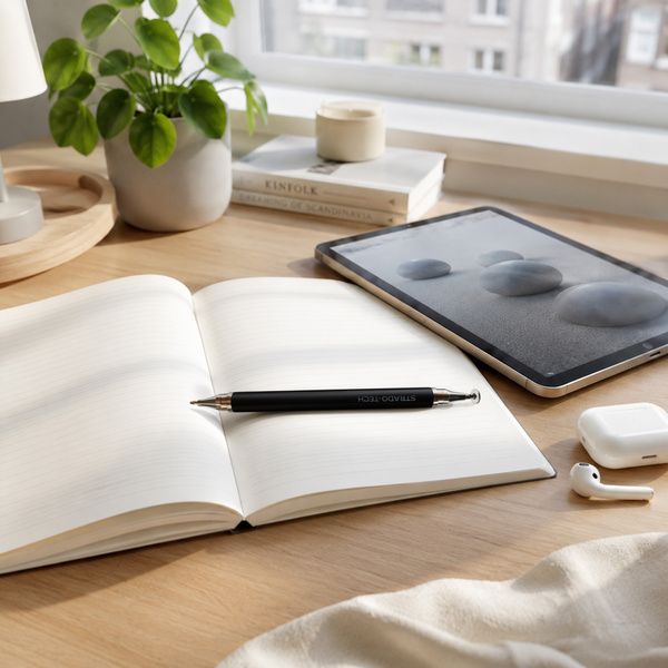 Precyzyjny rysik 2w1 z długopisem stylus pen do tabletu telefonu, czarny