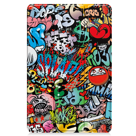Puzdro grafické na Lenovo Tab 10.1 2025 s klapkou - ochranné so stojanom