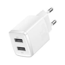 Baseus Compact nabíjačka sieťová 2x USB 10.5W