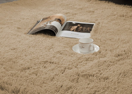 Shaggy Strado room carpet 120x160 CappuccinoCamel (Light brown)