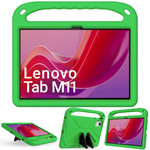Etui Pancerne z uchwytem do Lenovo Tab M11 10.95 / Tab M11, zielone - ochronne z podstawką