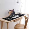 Desk mat mouse pad large Strado 90x45 (Black)