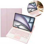Etui z klawiaturą do iPad Air 11 M3 2025 / Air 11 M2 2024 Gen 7, różowe - ochronne z podstawką