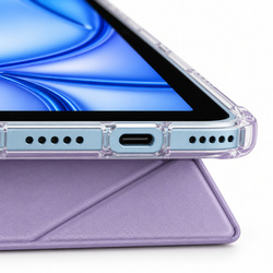 Etui Origami do Apple iPad Air 11 M4 M3 M2 2026/ 25/ 24 gen 8/7/6 z klapką - fioletowe