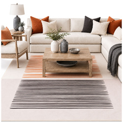 Dywan Novo 160x200 cm - beżowy Piaskowe Linie - miękki do salonu i sypialni