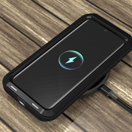 Etui Pancerne Love Mei do Huawei P60 / Huawei P60 Pro, czarne - ochronne z podstawką, dostęp do portów i przycisków