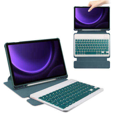 Puzdro 360 s klávesnicou na Samsung Galaxy Tab S9 / S10 FE 10.9 na stylus / Samsung Galaxy Tab S10 - ochranné