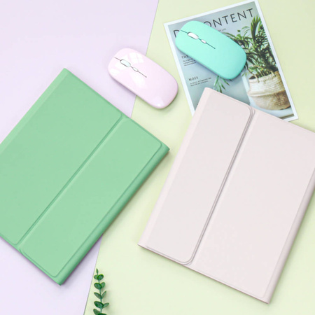 Etui z klawiaturą, myszką do Apple iPad Air 4 / Apple iPad Air 11 Pro / Air 4 10.9, niebieskie - ochronne