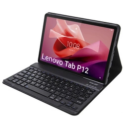 Etui z klawiaturą Bluetooth do Lenovo Tab P12 TB-370 (Czarne)