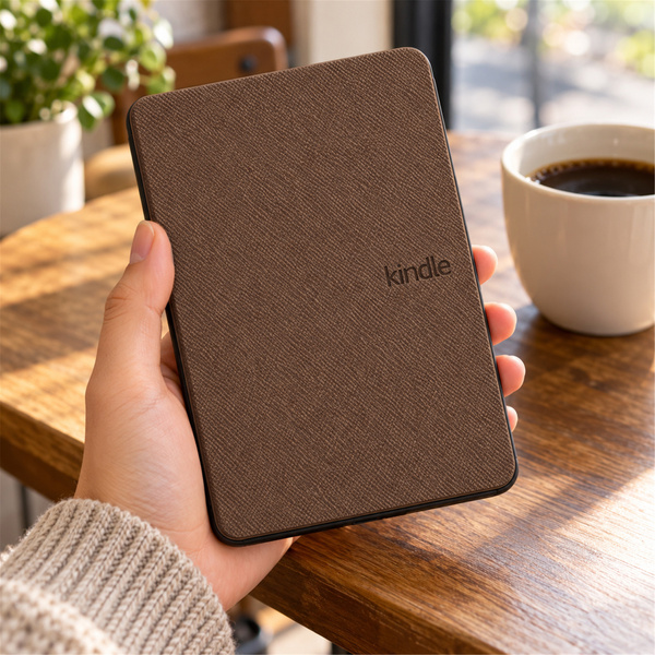 Puzdro Slim Case na Amazon Kindle Paperwhite 4, hnedé - ochranné so stojanom, prístup k portom a tlačidlám