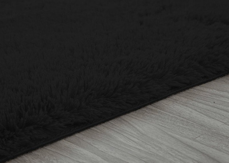 Shaggy Strado room carpet 200x290 BlackSky (Black)