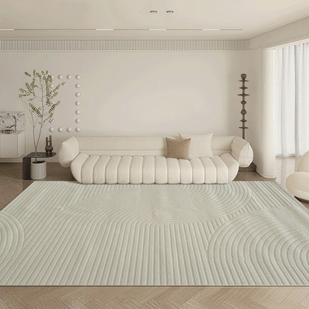 Dywan 120x170 do salonu pętelkowy duży japandi nowoczesny ciężki gruby POLO - Path Grey (Szary)