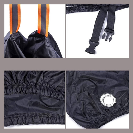 Pokrowiec na rower skuter motocykl wodoodporna plandeka 120x200x85 UV XXL