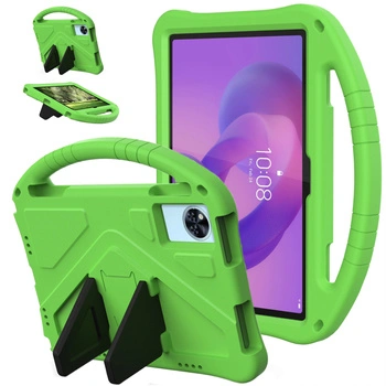 Puzdro FunColor na Lenovo Idea Tab 11, zelené - ochranné so stojanom