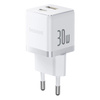 Nabíjačka sieťová Baseus Palm 30W USB-C USB-A, biela