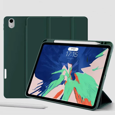 Smart Pencil Case Apple iPad 10.9 10 GEN 2022 / iPad 11 A16 11GEN 2025 -D.Green